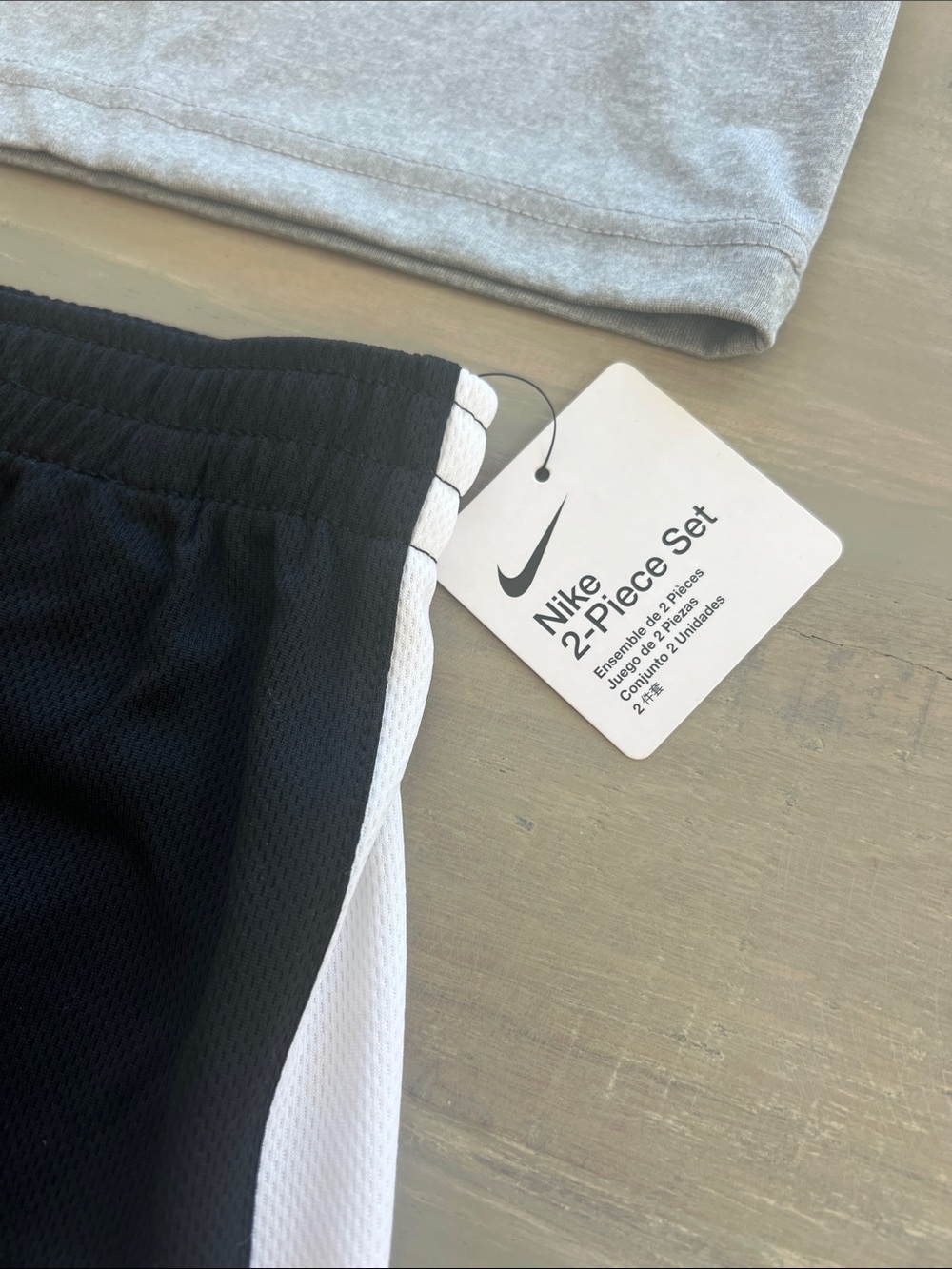 🆕 Nike Gray and Black Boys Athletic Set. Size: 5T (6 M). NWT. - Picture 10 of 16